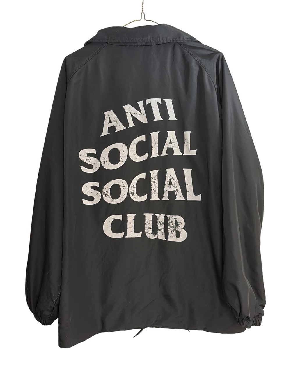 Anti Social Social Club Black Logo Coach Jacket XL